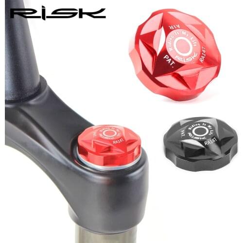 RISK Mountain Bike Shock Absorption Front Fork Shoulder Cover Air Chamber Cover Shoulder Control Cover Dust Cover Air Nozzle Cap