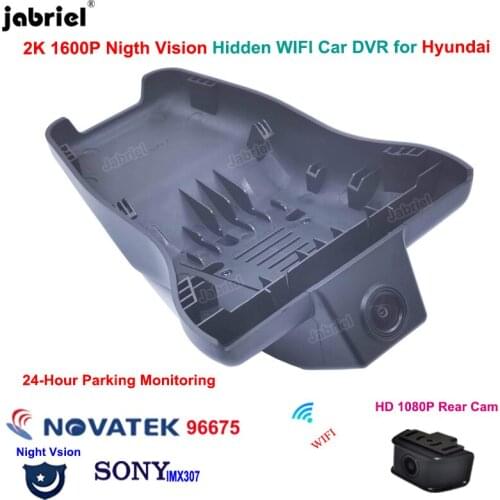 2K 1600P Hidden Wifi 24H Dash Cam Car Dvr Cameras Video Recorder For Hyundai Elantra cn7 2020 2021 For Hyundai i30 pd 2020 2021