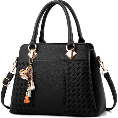Luxury Fashion PU Leather Women Handbags Female Shoulder Messenger Bag Korean Version Tassel Shell Bags Ladies New
