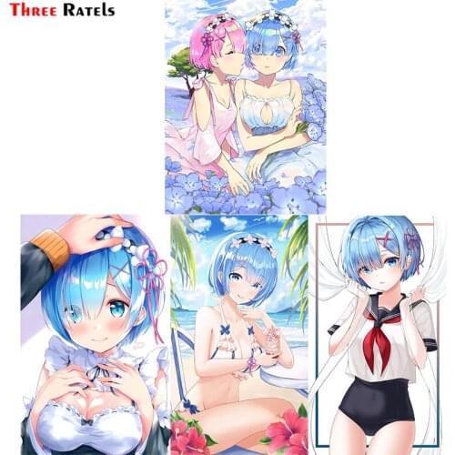 Three Ratels F369 Bikini Breast Hold Dress Rem Re_zero Sticker For All kinds of cars&Laptops&Motorcycle Waterproof Cute Decals