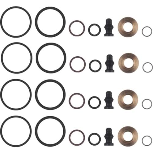 Fuel Injector Seal Repair Kit 4 Set Genuine Replacement for Audi A2 A3 A4 A6 Skoda Seat VW 1.4 1.9 2.0TDI 1417010997