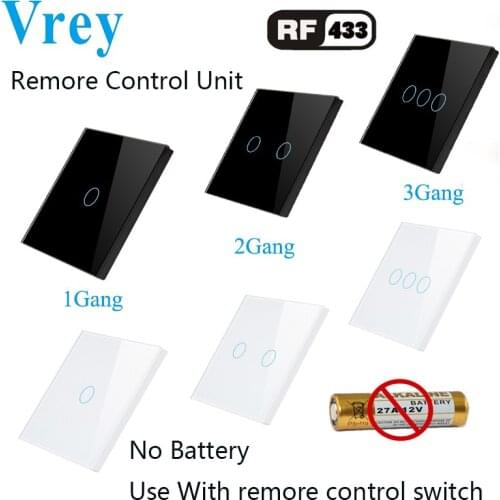 Vrey Remoter Control Switch Accessories RF-433 Remote Controller Wall Light Remote Switch Controller