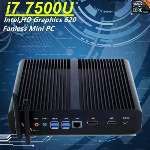 Eglobal mini pc onboard Intel Core i7-7500U up to 3.5GHz computer pc case DP HD LAN 5USB DDR4 SD Card desktop pc