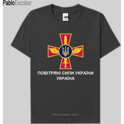 Air Force Ukraine Ukrainian UKR sports casual jerseys clothes Short sleeve new Tops t shirt cotton Army Tactical Military