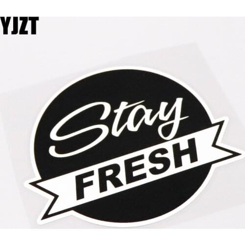 YJZT 11.5CM*9.9CM Cartoon Funny Stay Fresh Decoration Car Sticker Decal PVC Car-styling 13-0246