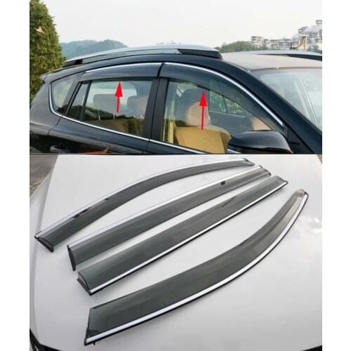Rain Sun Guard Window Wind Deflector Visor Vent Cover For 2017-2021 Honda CRV CR-V 4PCS