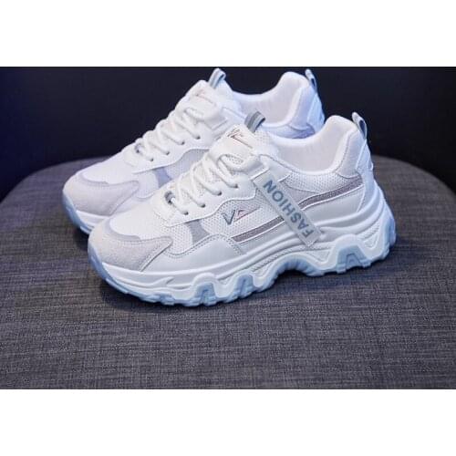 Womens shoes sneakers summer comfortable and breathable running outdoor sports mesh fly woven non-slip fashion vulcanized shoes