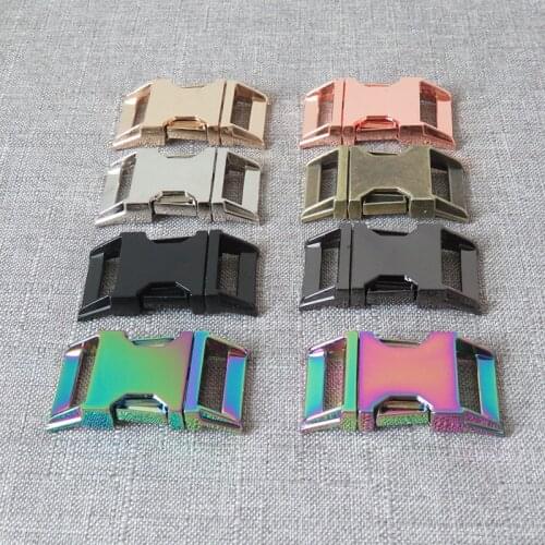 1Pcs 20mm Metal Side Release Straps Bet Buckle Hardware For Pet Dog Collar Paracord Necklace Bracelet Garment Sewing Accessory