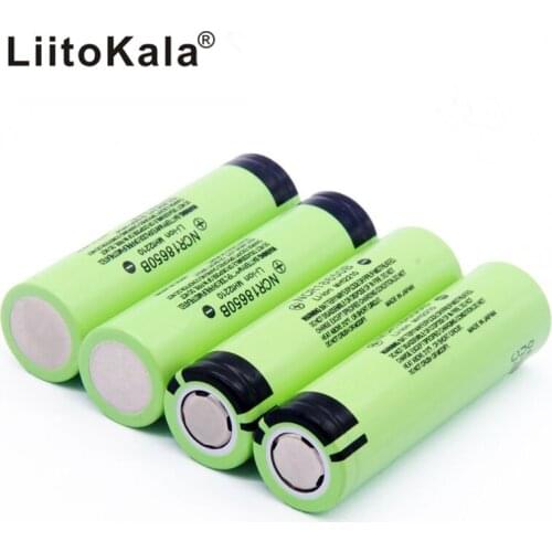 4PCS liitokala 18650 3400mah New Original 3.7V NCR18650B 3400 mAh Rechargeable Li-ion battery /Power Bank
