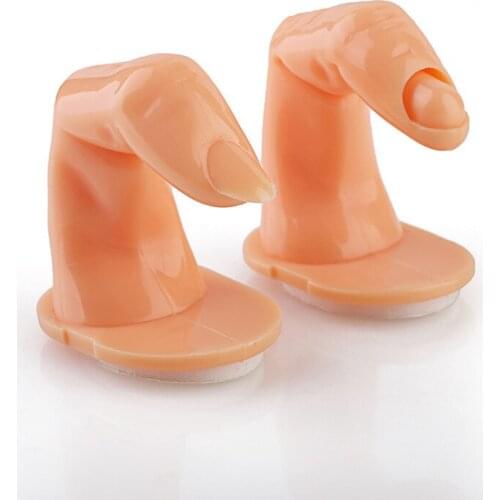 4pcs/lot Fake Nail Art Model Practice Training Finger Manicure False Nail Tips Display Salon Tools