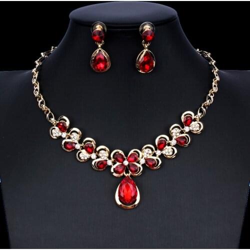 Jiayijiaduo african beads jewelry set parure bijoux femme charms wedding jewellery Jewelery set necklace earring set