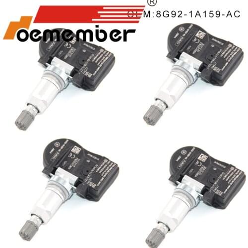 4PCS 8G92-1A159-AC Car Tire Pressure Sensor TPMS System Sensor For Ford Galaxy Mondeo S-Max 433MHZ