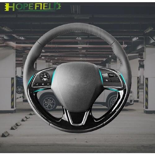 For Mitsubishi Outlander 3 Eclipse Cross 2019 Carbon Fiber Piano Black Steering Wheel Music Volume Button Cruise Control Switch
