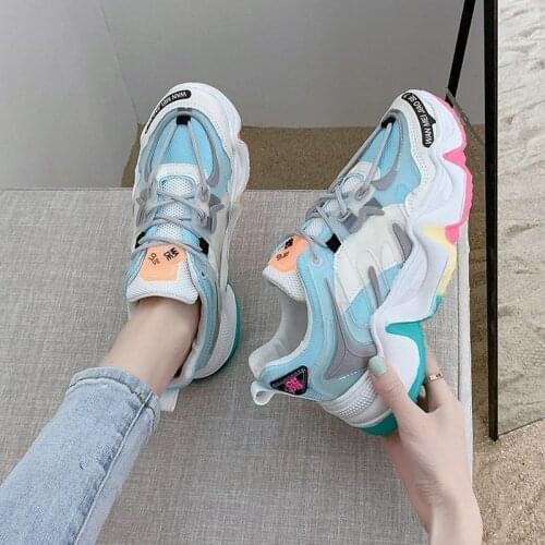 New Sneakers Comfort Summer Breathable Rhinestones Solid Slip on Walking Shoes Sports Casual Vulcanized Shoes Zapatos De Mujer