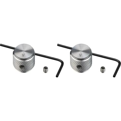 FLEOR 2pcs Aluminum Amplifier Knobs Guitar Volume Control Knobs with Allen Wrench for Electric Guitar Bass