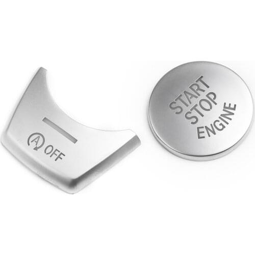 Chrome Engine Start Stop Push Switch Button Cover For BMW 5 Series F10 F07 Button Interior Decoration Switch Accessories Covers