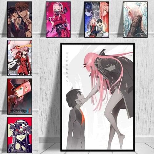Classic Anime DARLING In The FRANXX Canvas Painting Modern Wall Art Picture Poster and Print for Bedroom Home Decoration