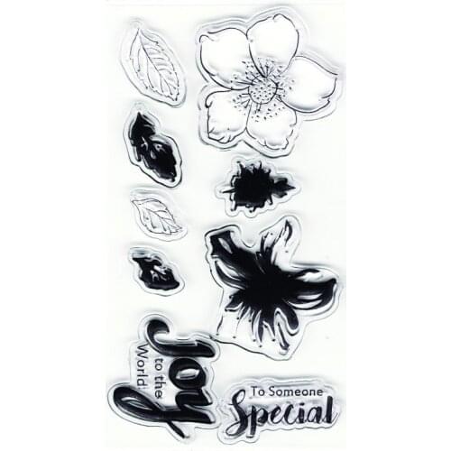 Layering Flower Clear Stamps Paper Craft Art To Someone Speical Card Making Stamps
