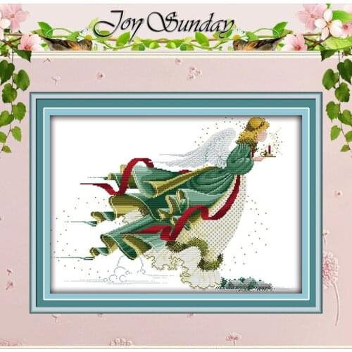 Angel of Light Patterns Counted Cross Stitch DIY 11CT 14CT Cross Stitch Set Wholesale Cross-stitch Kits Embroidery Needlework