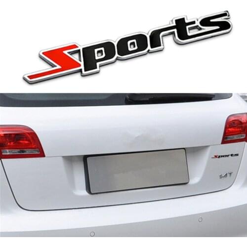 1pcs Car Styling Sport Stickers For Chevrolet Cruze Trax Aveo Lova Sail Epica Captiva Volt Camaro Cobalt Accessories