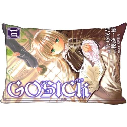 Custom Gosick Anime Pillowcase Satin Fabric Pillow Cover New Rectangle Zipper Pillow Cases Home Office Wedding Decorative 10-10