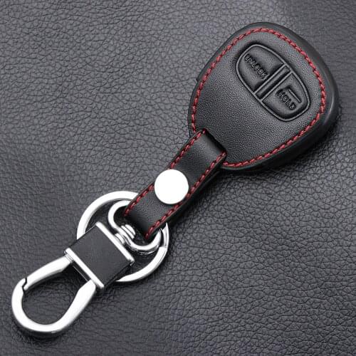 New design Genuine Leather cover wallet key remote case For Mitsubishi outlander ASX colt LANCER Grandis Pajero sport 2 buttons