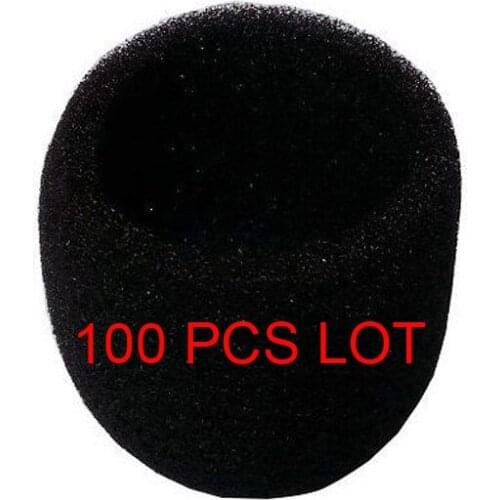 100PCS Windscreen Windshield Foam (inner) for Shur SM58S SM58LC BETA58 BETA58A SLX2 Handheld Accessories, Black