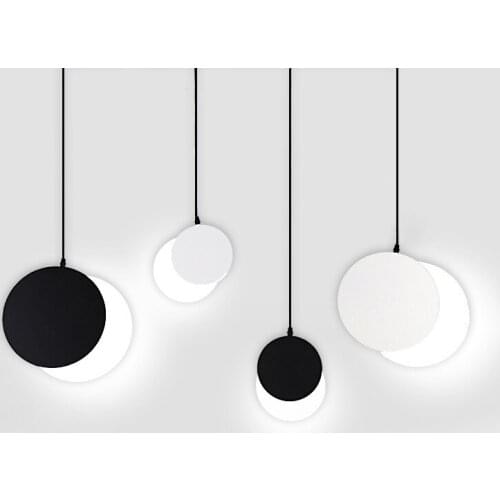 Simple post modern three head dining room chandelier crescent bedroom personalized bar lamp study dining room lamp