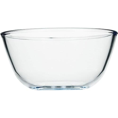 1Pcs Transparent Salad Bowl Noodle Bowl Salad Mixing Bowl Kitchen Glass Bowl Food Serving Bowl for Decoration Home