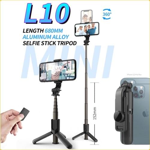 L10 Selfie Stick Mini Portable With Monopod Tripod For Smartphone Suitable for Huawei Xiaomi Gimbal Smart Phone