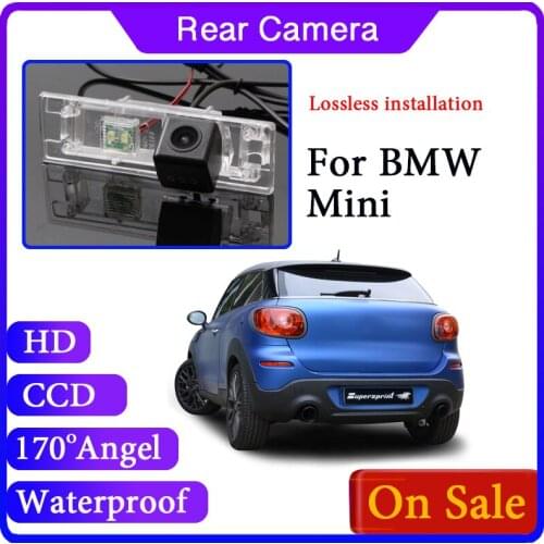 For BMW Mini Cooper R50 R52 R53 R56 Clubman Convertible Countryman Rear Look View Wide Angle Camera