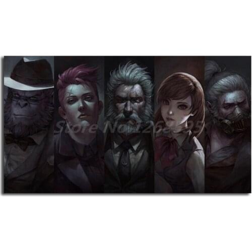 Tank Heroes Of Overwatchs Wall Art Canvas Posters Prints Landscape Painting Wall Pictures For Office Living Room Home Decoration
