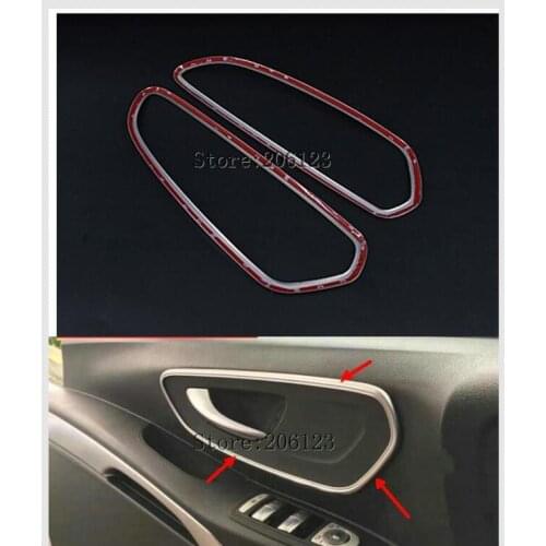 Interior For Mercedes-Benz Vito W447 2014 2015 2016 2017 Inner Car Door Pull Doorknob Handle Cover Trim
