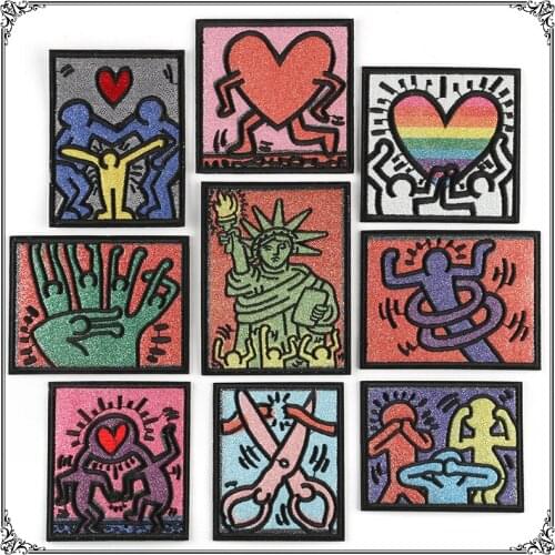 Emboridery Patch Label Emboridered Cloth Stickers Digital Printing Patch High-End Clothing Accessories Iron on Patches Wholesale