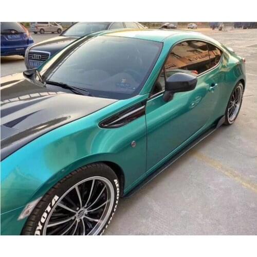 High Quality REAL CARBON FIBER SIDE BODY SKIRTS KIT LIP COVER FOR TOYOTA 86 GT86 GT & SUBARU BRZ 2012-2021