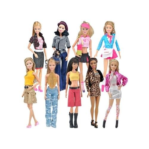 1 Set Fashion 11 "30 cm dolls clothes suit casual clothing toy doll cowboy clothes Accessories Clothes for Barbiese Doll