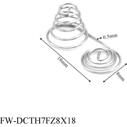 20pcs/lot Battery Contact Spring/AAA Battery Spring 8X18mm for Remote Toy AAA