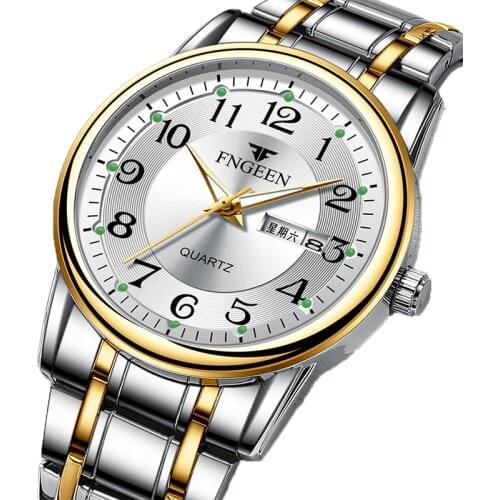 2021 New Mens Watches Fashion Business Waterproof Quartz Wrist Watch Men Top Brand Luxury Stainless Steel Sport Clock Male