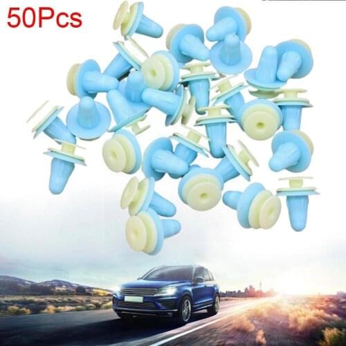 50Pcs Fixed Clip Nylon Rivet Retainer Type Plastic For Toyota Fastener Honda Clips F9K8