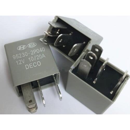 1PC Car Violet Relay for KIA 12V/ 20A DECO 5 Pins Gray Color Power Relay Assembly