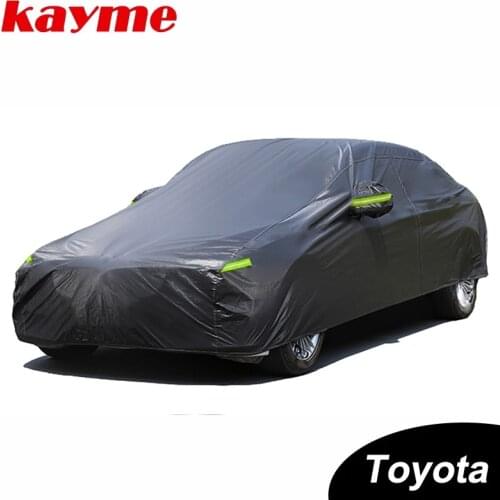 Kayme Car Covers Outdoor Sun Protection for toyota corolla avensis rav4 auris yaris camry prius hilux Land Cruiser Crown