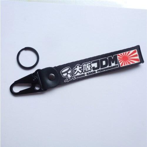 Webbing Osaka Kanjozoku Japan Motorcyle Keyring JDM Drift Motocross Racing Soft Car Biker Keychains Accessories Gifts