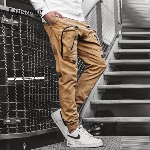 Vintage Patchwork Pockets Cargo Pants For Men 2021 Spring New Fashion Slim Trouser Male Summer Casual Track pants Streetwear 3XL