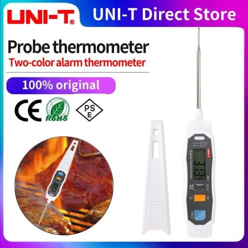 UNI-TA61 Digital Probe Oven Thermometer LED Indicator Water and Oil Thermometer Probe Household Thermometer Long Probe
