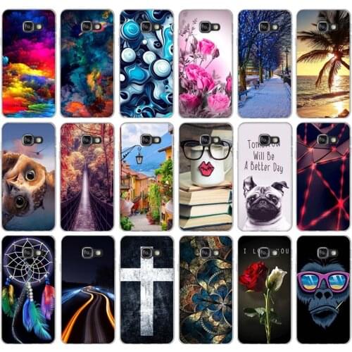 For Samsung Galaxy A3 2016 A310 A310F Animal Scenery City Pattern Rubber TPU Soft Phone Cover Case For Samsung A3 2016 Fundas
