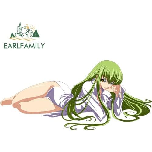 EARLFAMILY 13cm x 6cm for Code Geass C C Car Stickers Personality Simple Decals Scratch-Proof Creative Windshield Laptop Decor
