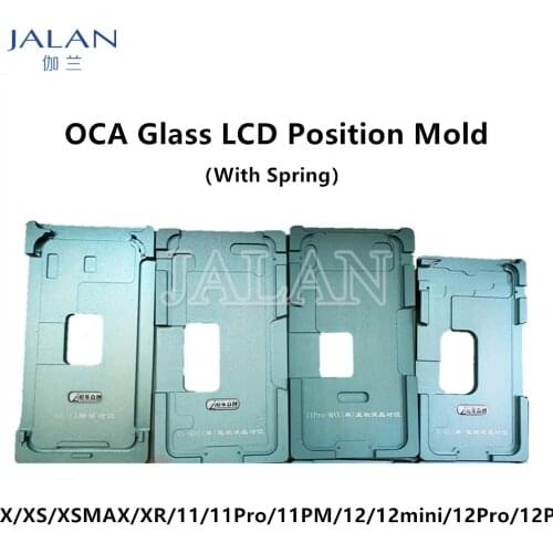 OCA LCD Position Mold With Springs For iPhone 12mini 12 Pro Max 11 Pro XS MAX X XR Display Screen Glass to LCD Location Repair