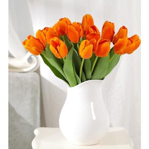 Artificial Flowers Garden Tulips Real Touch Flowers Tulip Bouquet Decor Mariage for Home Wedding Decorations Fake Flower