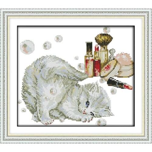 Love beautiful kittens cross stitch kit animal cat 14ct 11ct count print canvas stitches embroidery DIY handmade needlework
