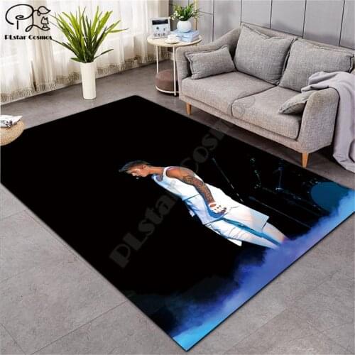 Star singer pattern Square Anti-Skid Area Floor Mat 3D Rug Non-slip Mat Dining Room Living Room Soft Bedroom Carpet style-03
